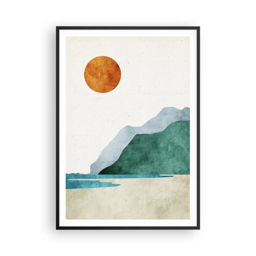 Poster in cornice nera - Paesaggio come si deve - 70x100 cm