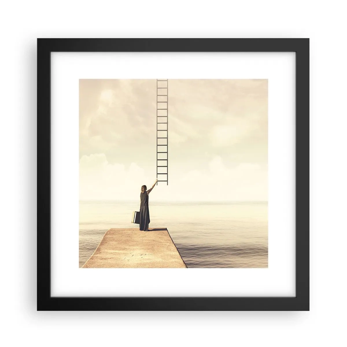 Poster in cornice nera - Viaggio magico - 30x30 cm