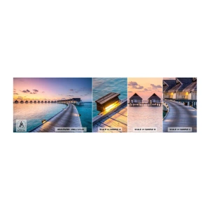 Campione di Fotomurale Adesivo Deluxe Sticker - Vacanze: ritorno alle fonti - Maldive, Paesaggio, Viaggi - 100x30 cm