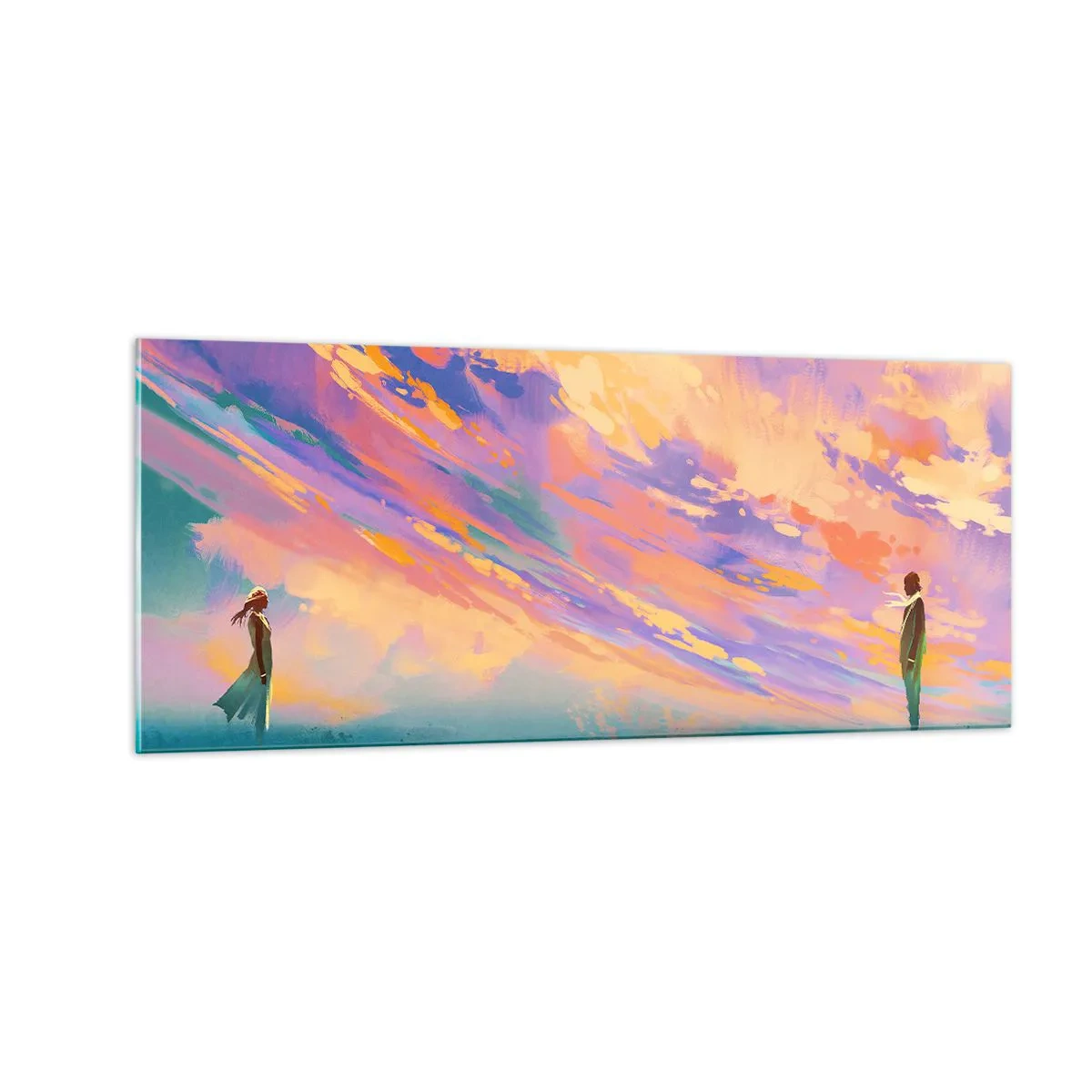 Quadro su vetro - Forza di attrazione - 100x40 cm