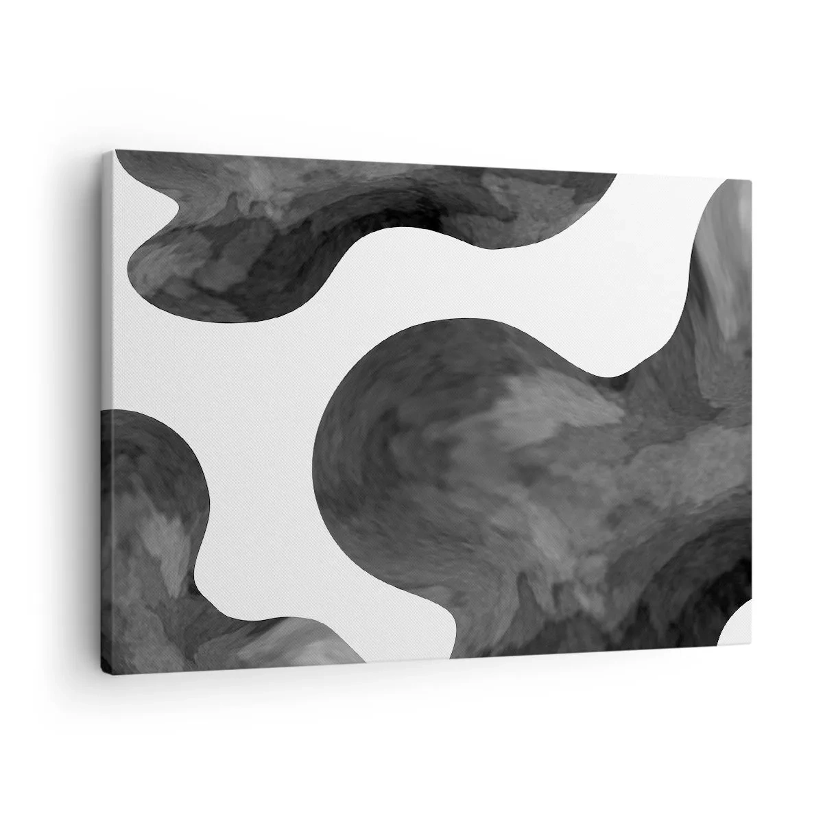 Quadro su tela - Stampe su Tela - Motivo astratto nei toni del grigio e del bianco - 70x50cm - Via Lattea - Decorazione murale moderna per soggiorno e camera da letto ARTTOR