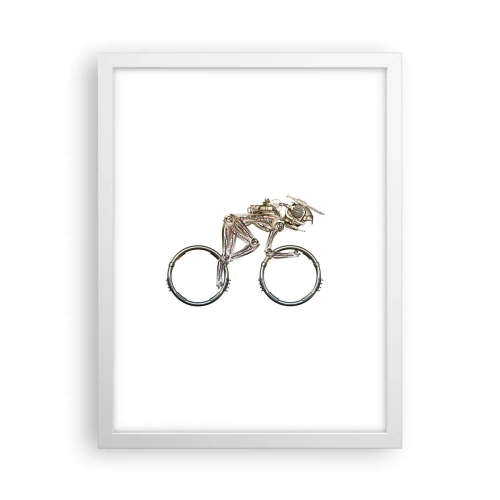 Poster in cornice bianca - Macchina perfetta - 30x40 cm