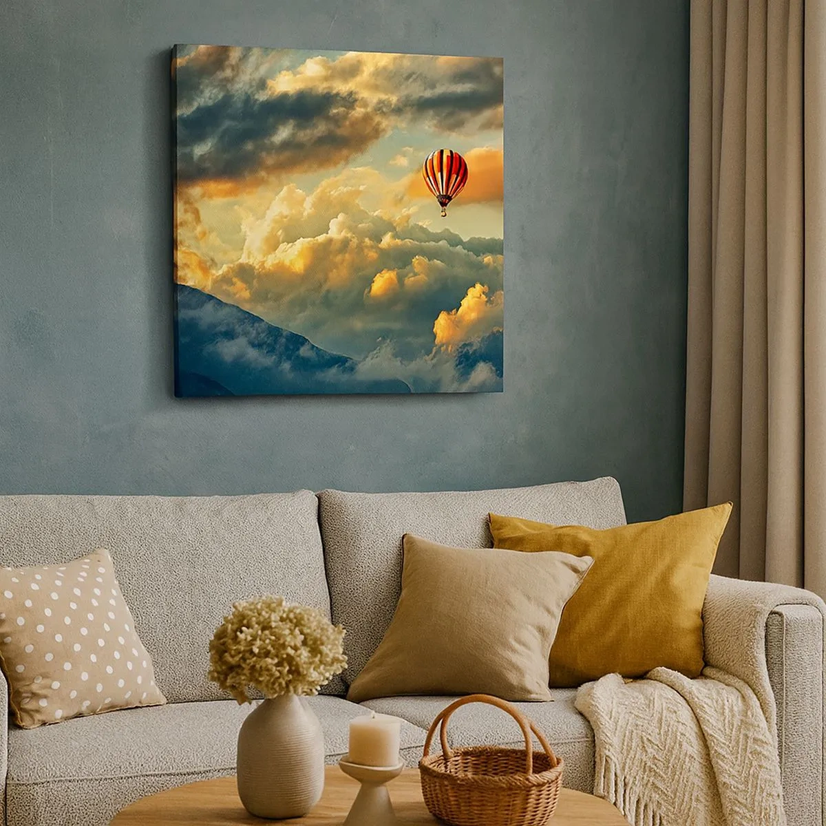 Quadro su tela - Stampe su Tela - Volo perché voglio - 30x30 cm