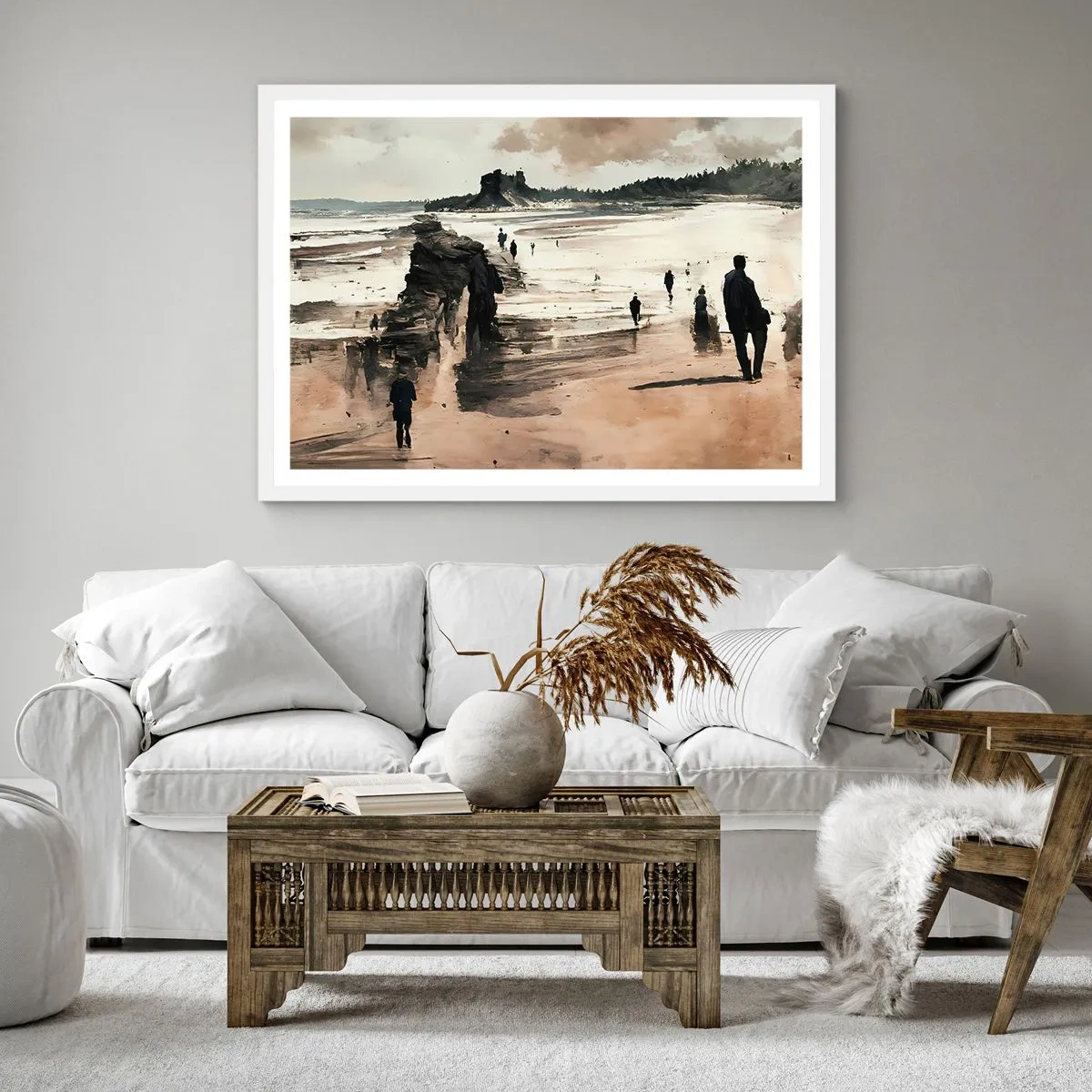 Poster in cornice bianca - Convocati - 40x40 cm