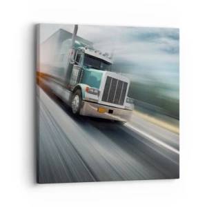 Quadro su tela - Stampe su Tela - Gigante americano in corsa - 30x30 cm