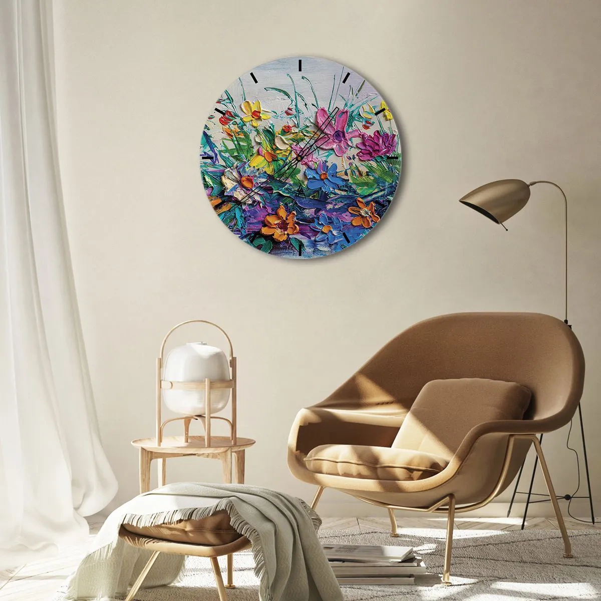 Orologio da parete - Orologio in Vetro - Natura per niente morta - 40x40 cm