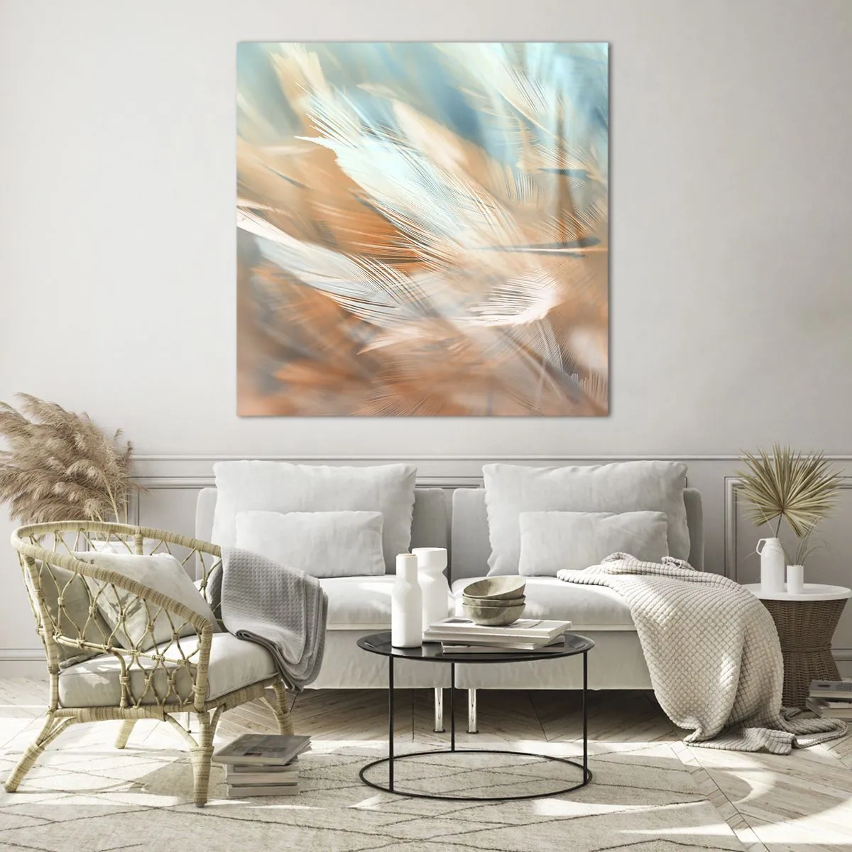 Quadro su vetro - Nel paese della mitezza - 60x60 cm