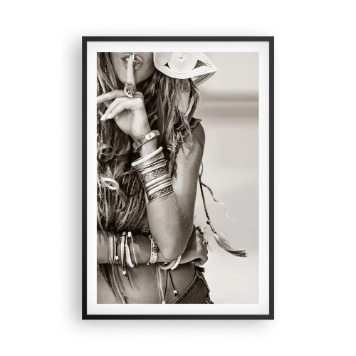 Poster in cornice nera - Come una ragazza - 61x91 cm
