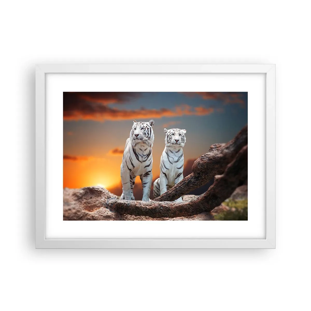 Poster in cornice bianca - Proprio come a Narnia - 40x30 cm