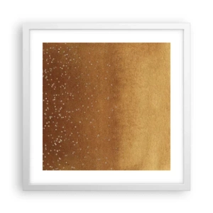Poster in cornice bianca - La nascita della luce - 40x40 cm