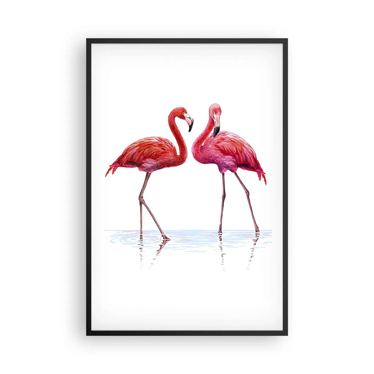 Poster in cornice nera - Appuntamento in rosa - 61x91 cm