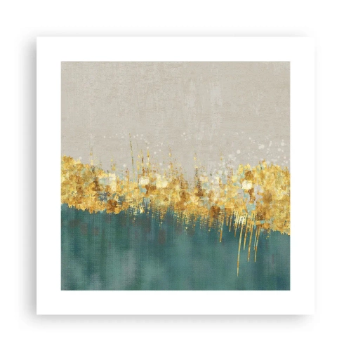 Poster - Confine dorato - 40x40 cm