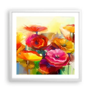 Poster in cornice bianca - Non solo rossi - 50x50 cm