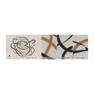 Campione di Fotomurale Premium Sand - Tutto è andato storto - Boho, Astrazione, Linee - 100x30 cm