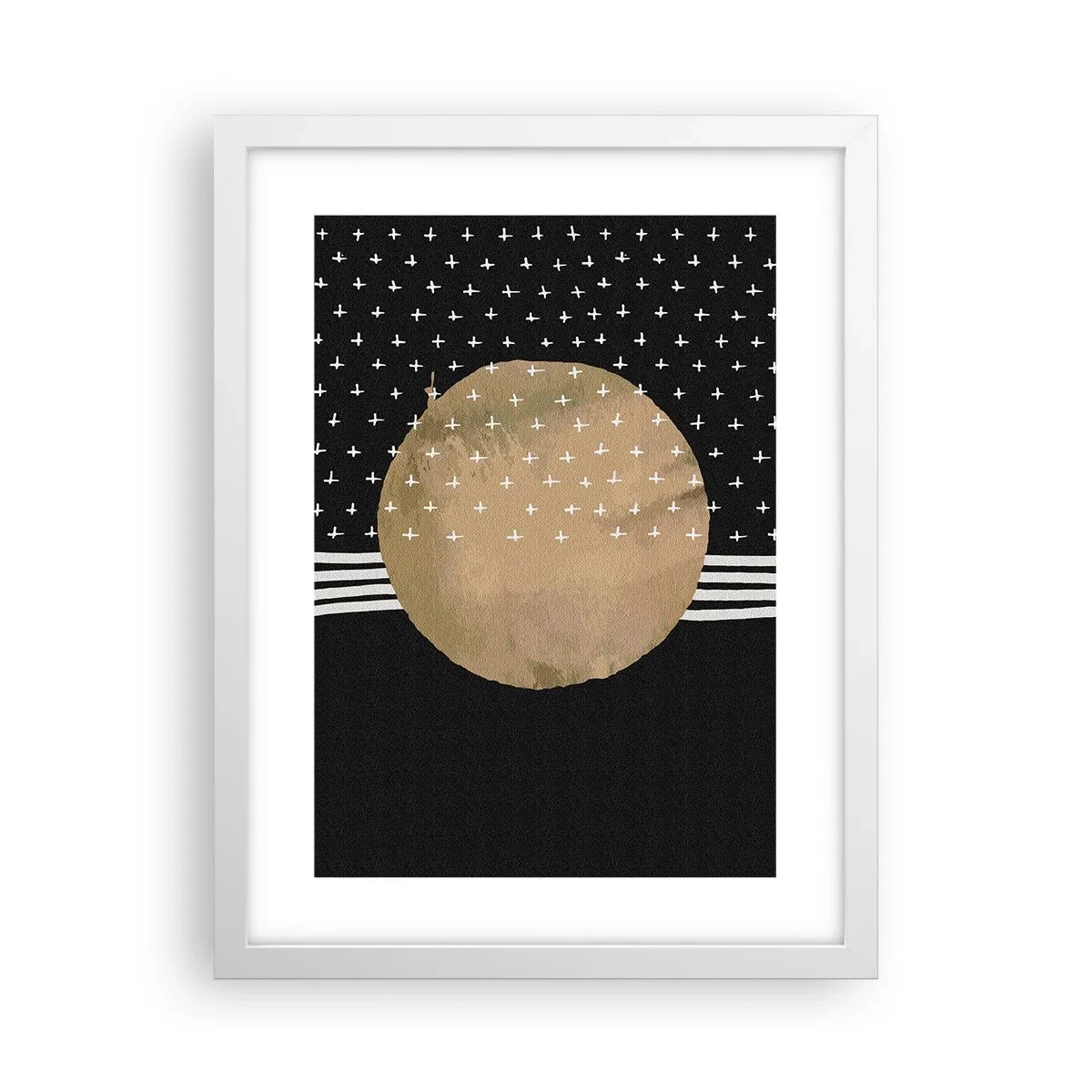 Poster in cornice bianca - Composizione: bandiera della galassia - 30x40 cm