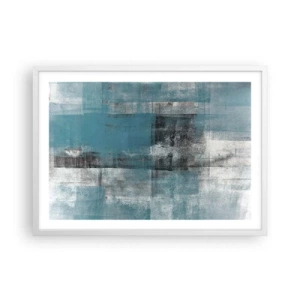 Poster in cornice bianca - Acqua e aria - 70x50 cm