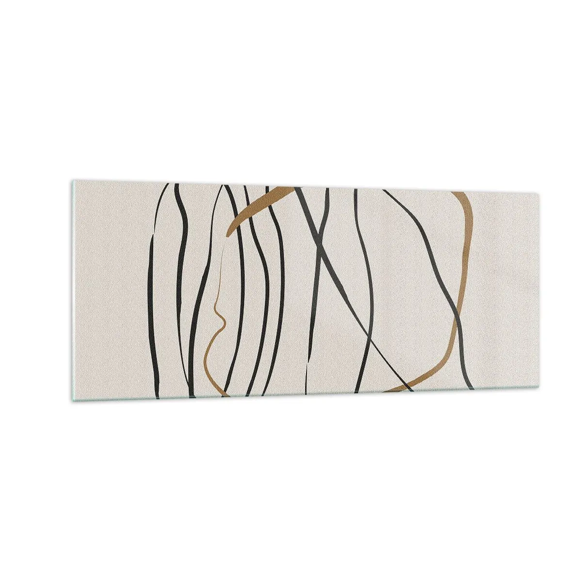 Quadro su vetro - Composizione: danza intricata - 100x40 cm