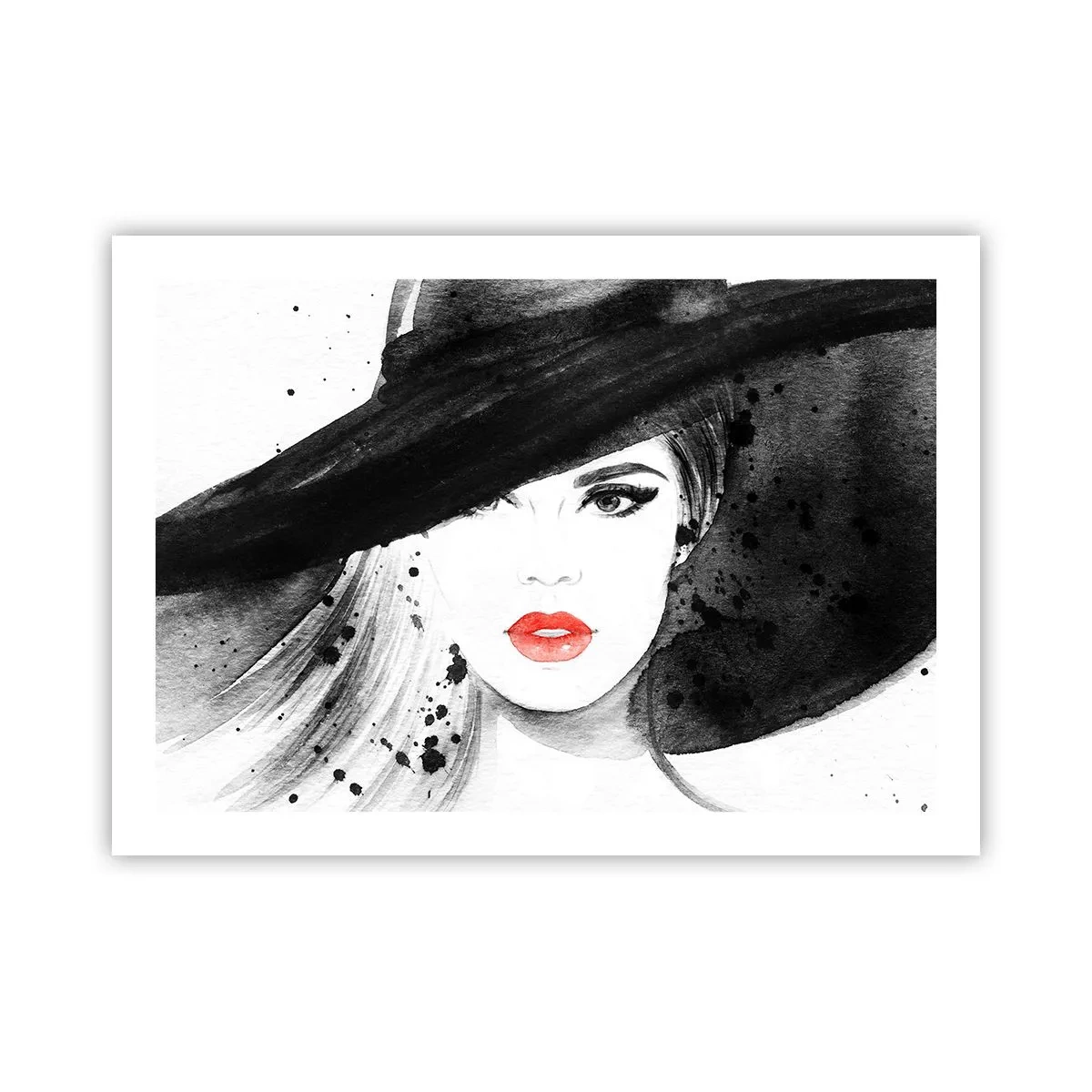 Poster - Donna in nero - 70x50 cm