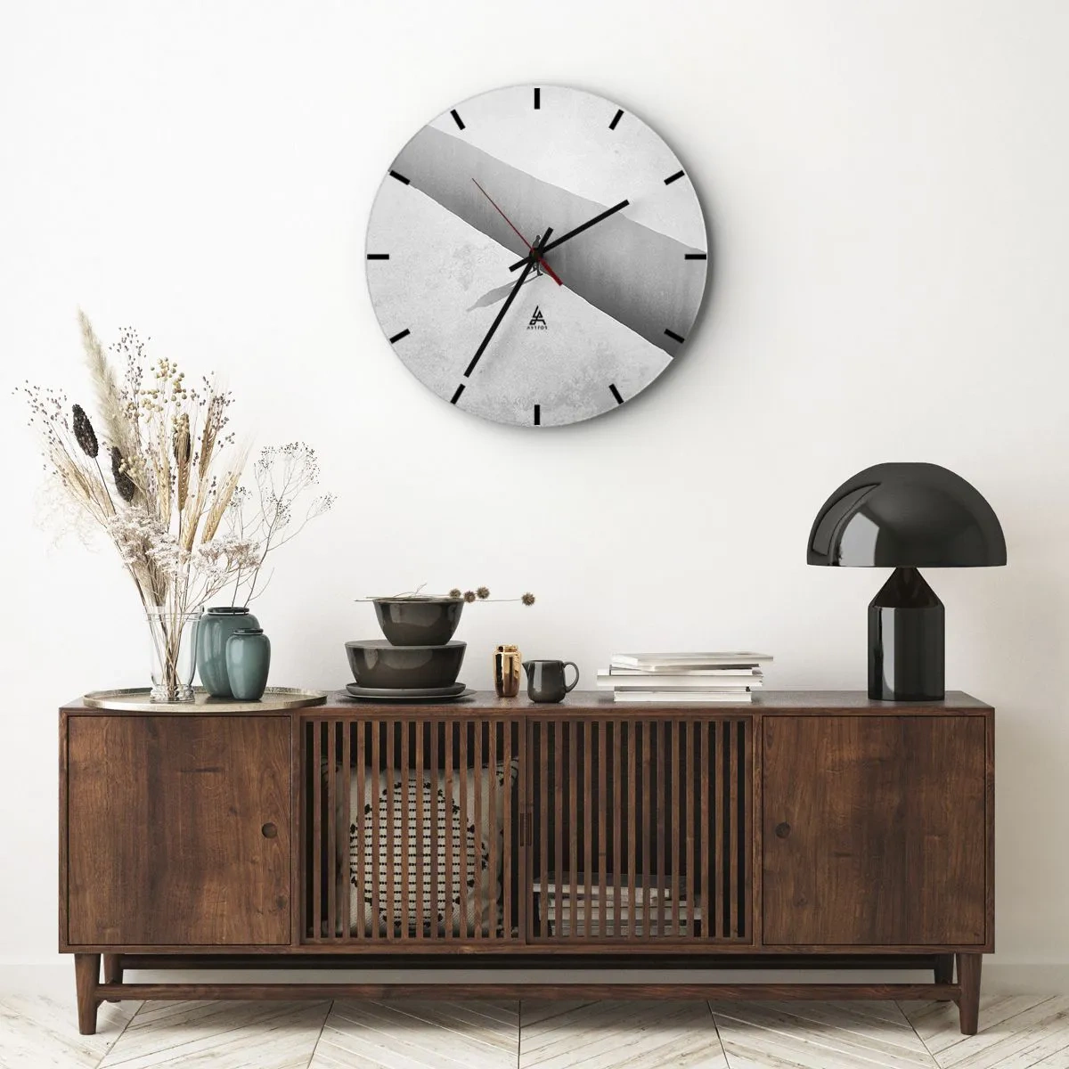 Orologio da parete - Orologio in Vetro - Un obiettivo chiaro - 30x30 cm