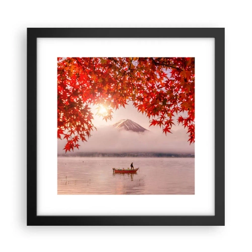 Poster in cornice nera - Nell'atmosfera del Giappone - 30x30 cm