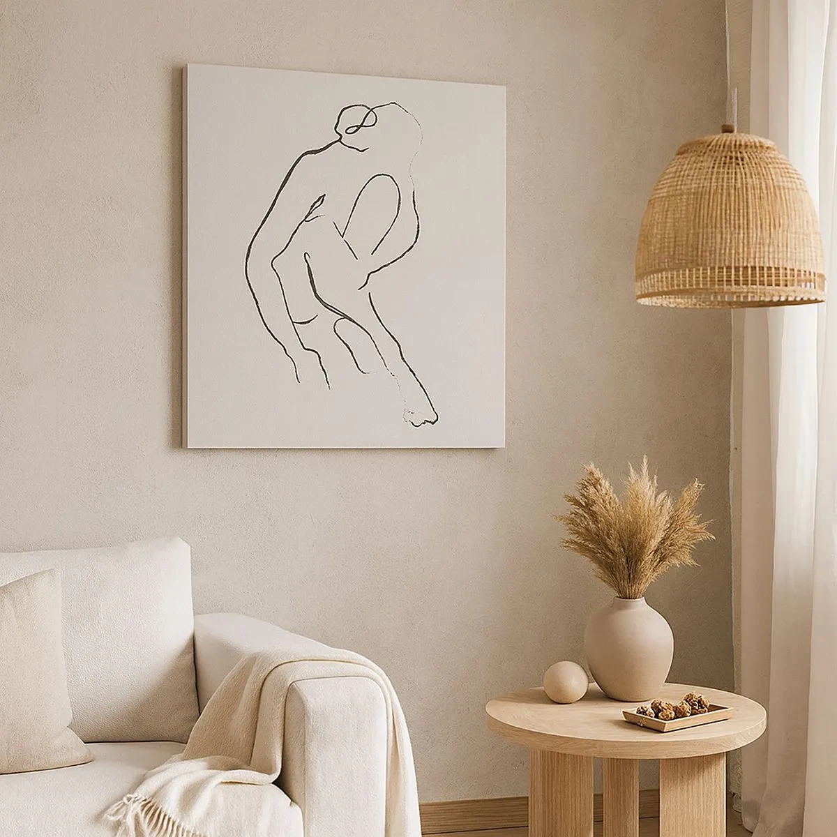 Quadro su tela - Stampe su Tela - Schizzo intimo - 30x30 cm