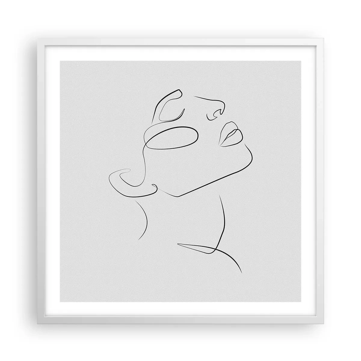 Poster in cornice bianca - I meandri dei sogni - 60x60 cm