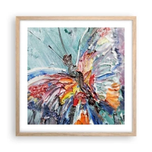 Poster in cornice rovere chiaro - Dipinto dalla natura - 50x50 cm