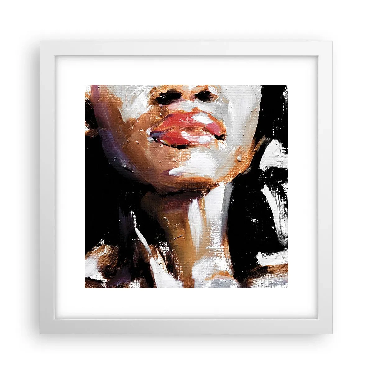 Poster in cornice bianca - Orgoglio senza pregiudizio - 30x30 cm