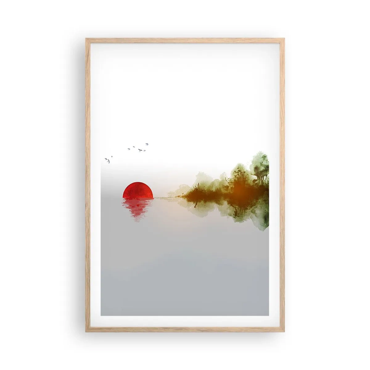 Poster in cornice rovere chiaro - Promessa di pace - 61x91 cm