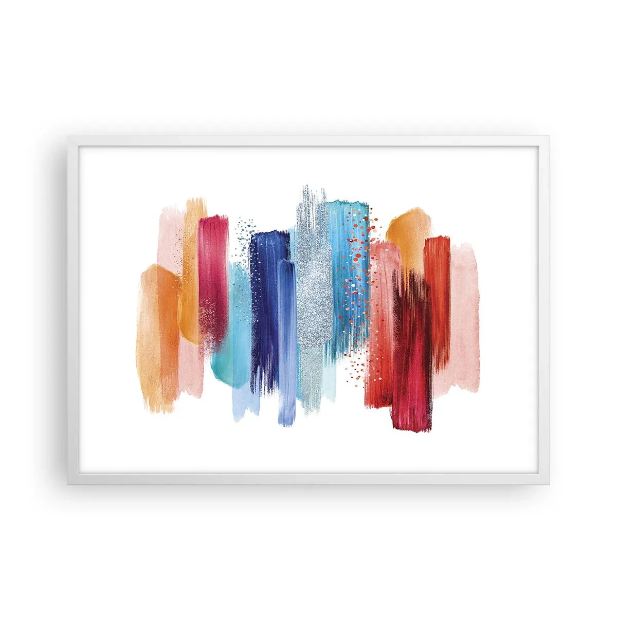 Poster in cornice bianca - In alto e in basso - 70x50 cm