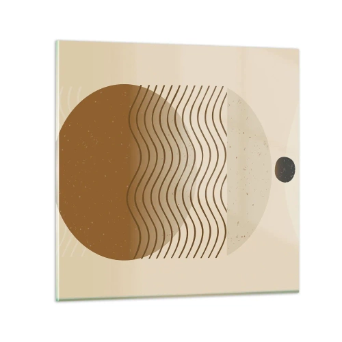 Quadro su vetro - Sull'origine delle figure geometriche - 30x30 cm