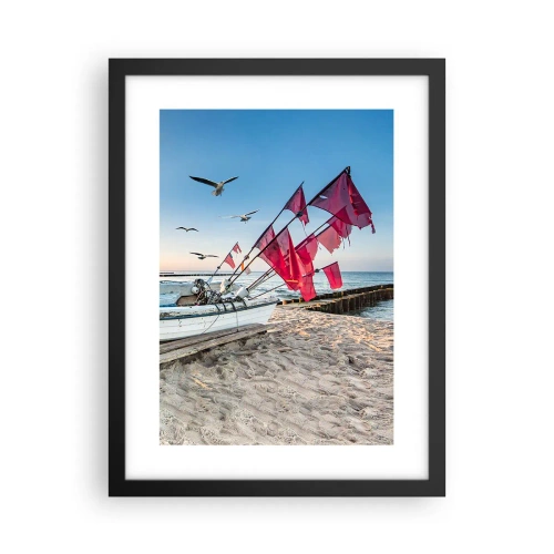 Poster in cornice nera - Meritato riposo - 30x40 cm