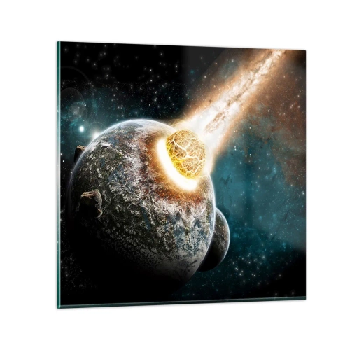 Quadro su vetro - Estinzione o nascita? - 30x30 cm