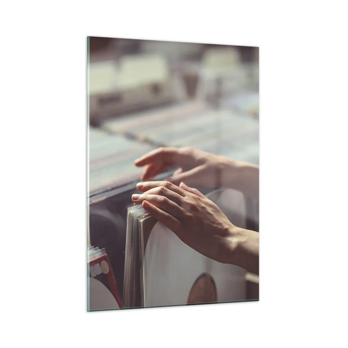 Quadro su vetro - Alla ricerca delle emozioni - 50x70cm - Alla ricerca di emozioni - Decorazione murale moderna per soggiorno e camera da letto ARTTOR