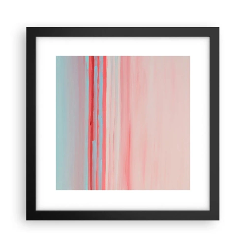Poster in cornice nera - Astrazione all'alba - 30x30 cm