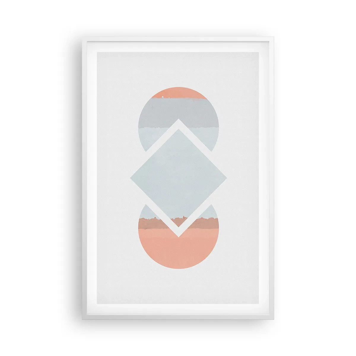 Poster in cornice bianca - La situazione è chiara - 61x91 cm