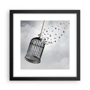 Poster in cornice nera - Fede... Speranza... Libertà! - 30x30 cm