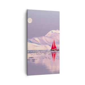 Quadro su tela - Stampe su Tela - Calore della vela, gelo del ghiaccio - 55x100 cm