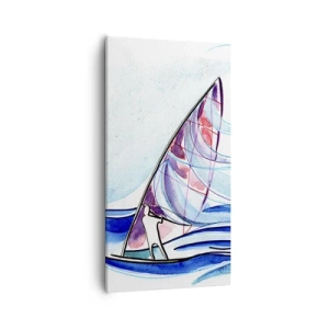 Quadro su tela - Stampe su Tela - Con il vento al ritmo delle onde - 55x100 cm