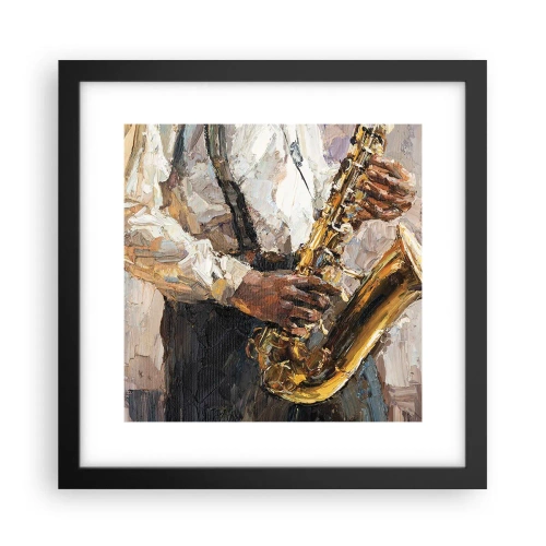 Poster in cornice nera - Tempo di assolo - 30x30 cm