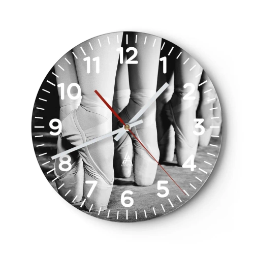 Orologio da parete - Orologio in Vetro - Insieme, con leggerezza - 30x30 cm