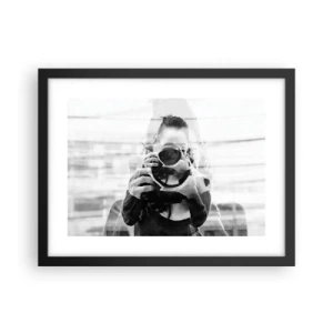 Poster in cornice nera - Il creatore e il materiale - 40x30 cm