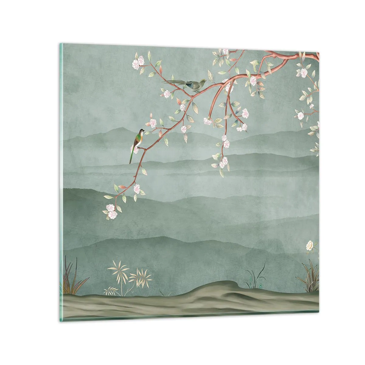 Quadro su vetro - Eccoti primavera - 30x30 cm