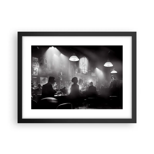 Poster in cornice nera - Nell'atmosfera jazz - 40x30 cm