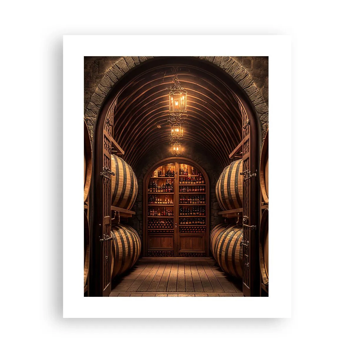 Poster - L'atmosfera della cantina - 40x50 cm