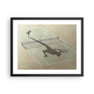 Poster in cornice nera - Sconfiggere se stesso - 50x40 cm