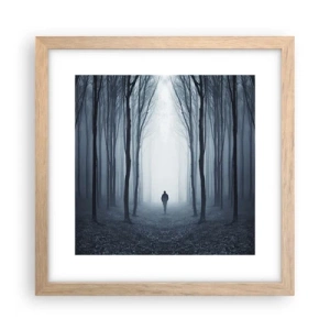 Poster in cornice rovere chiaro - E tutto è semplice e chiaro - 30x30 cm