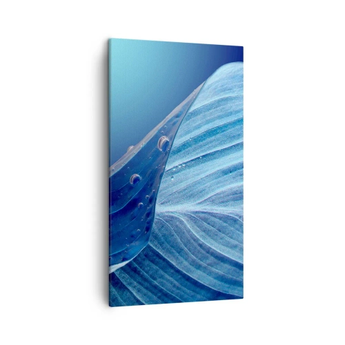Quadro su tela - Stampe su Tela - Gocce di blu nascoste - 45x80 cm