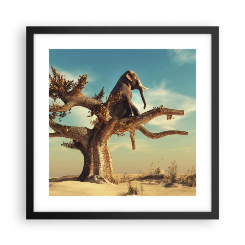 Poster in cornice nera - Nuovo punto di vista - 40x40 cm