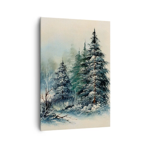 Quadro su tela - Stampe su Tela - Paesaggio invernale con alberi innevati - 70x100cm - Pronti al Natale - Decorazione murale moderna per soggiorno e camera da letto ARTTOR